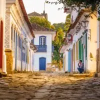 Colonial town in Paraty, Rio de Janeiro, Brazil