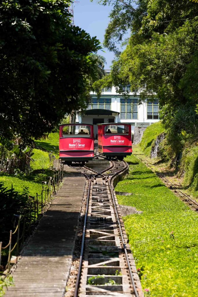 Getting to the top of Monte Serrat is one of the cool things to do in Santos, Brazil