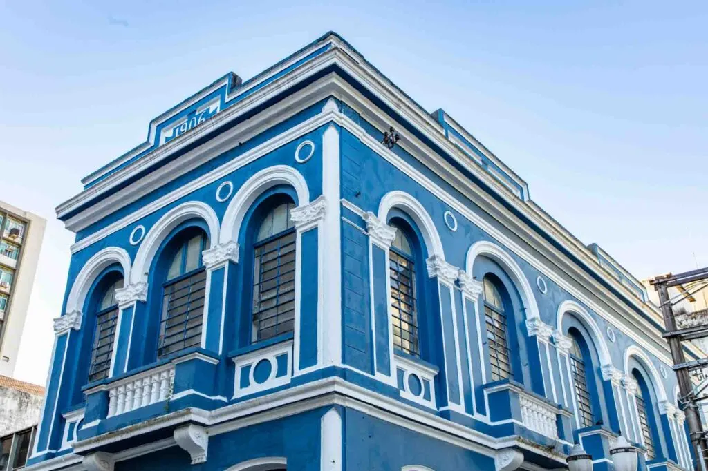 Old and Historical Building Center Santos City - in Sao Paulo, Brazil