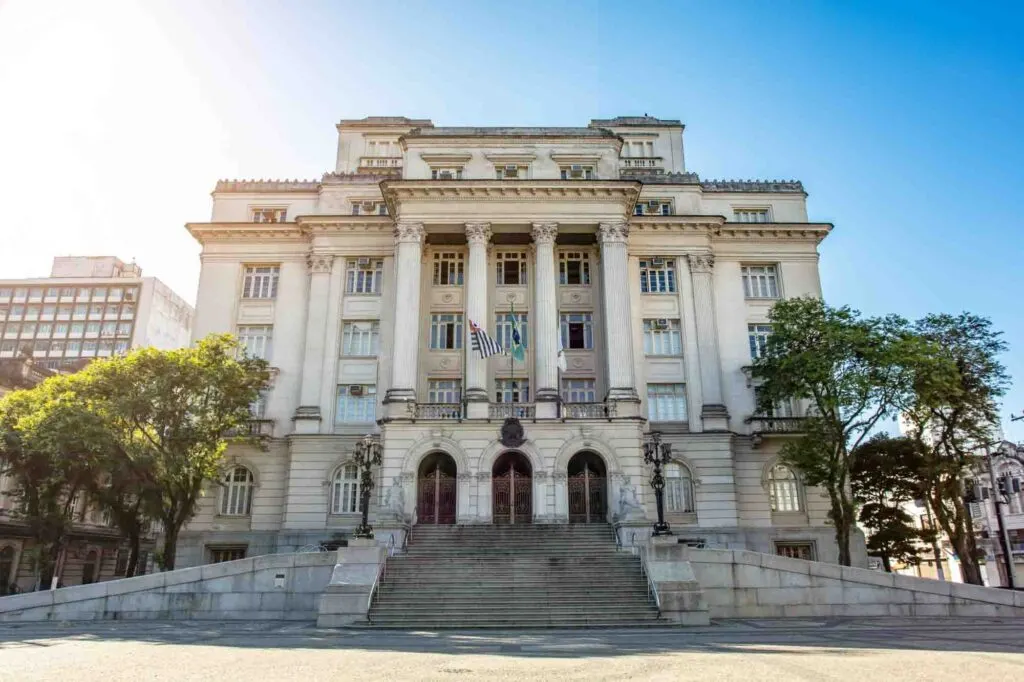 Santos City Hall in Sao Paulo, Brazil