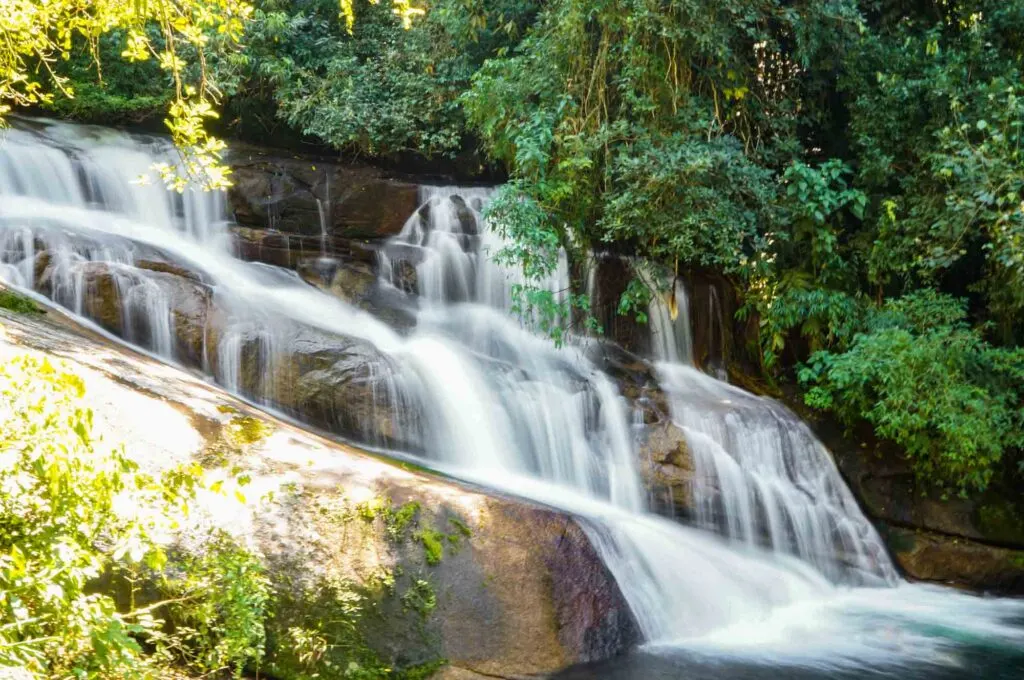 Visiting various  waterfalls is one of the best things to do in Paraty, Brazil