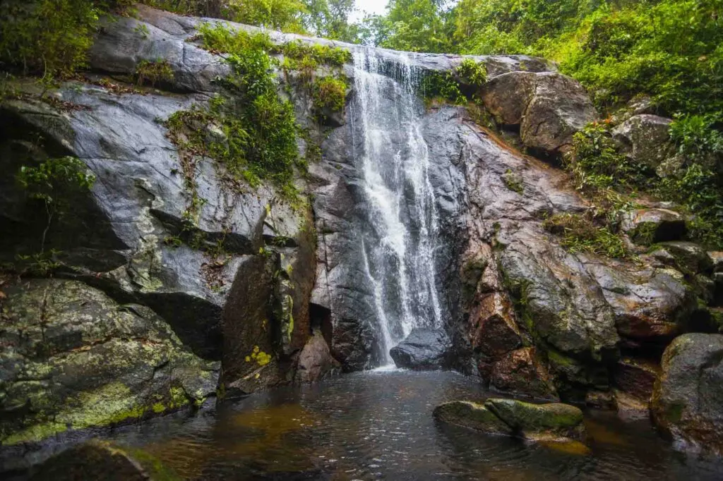 Feiticeira Waterfall in Ilha Grande, Brazil