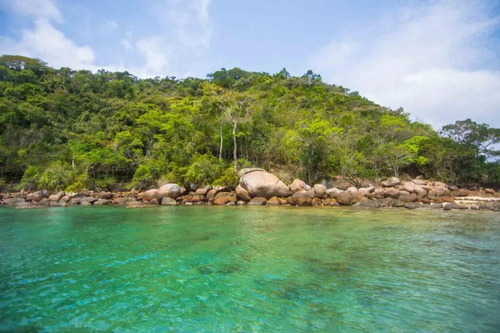 Lagoa Verde, also known as Green Lagoon, in Ilha Grande, Rio de Janeiro