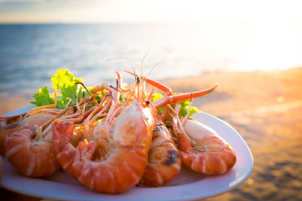 Seafood by the beach