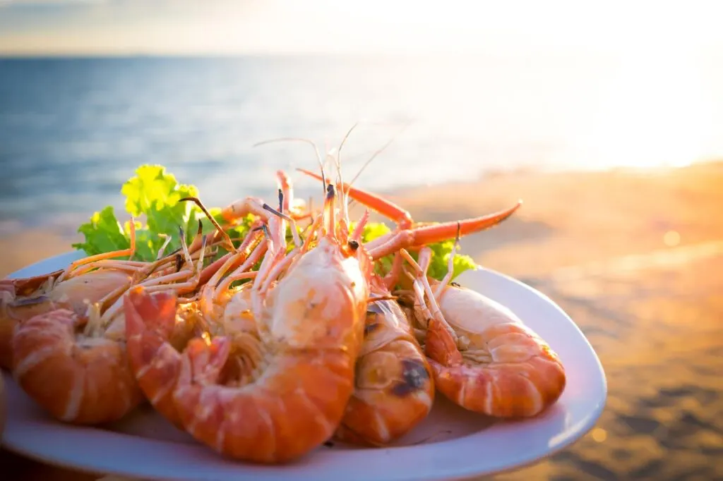 Seafood by the beach