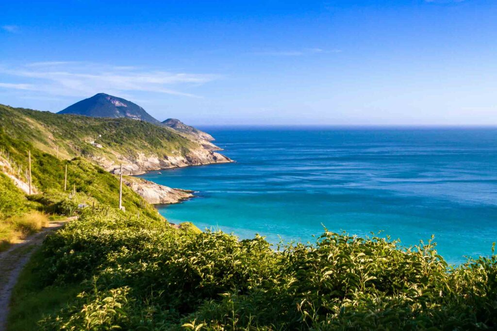 Blue sea in Arraial do Cabo, the Brazilian Caribbean