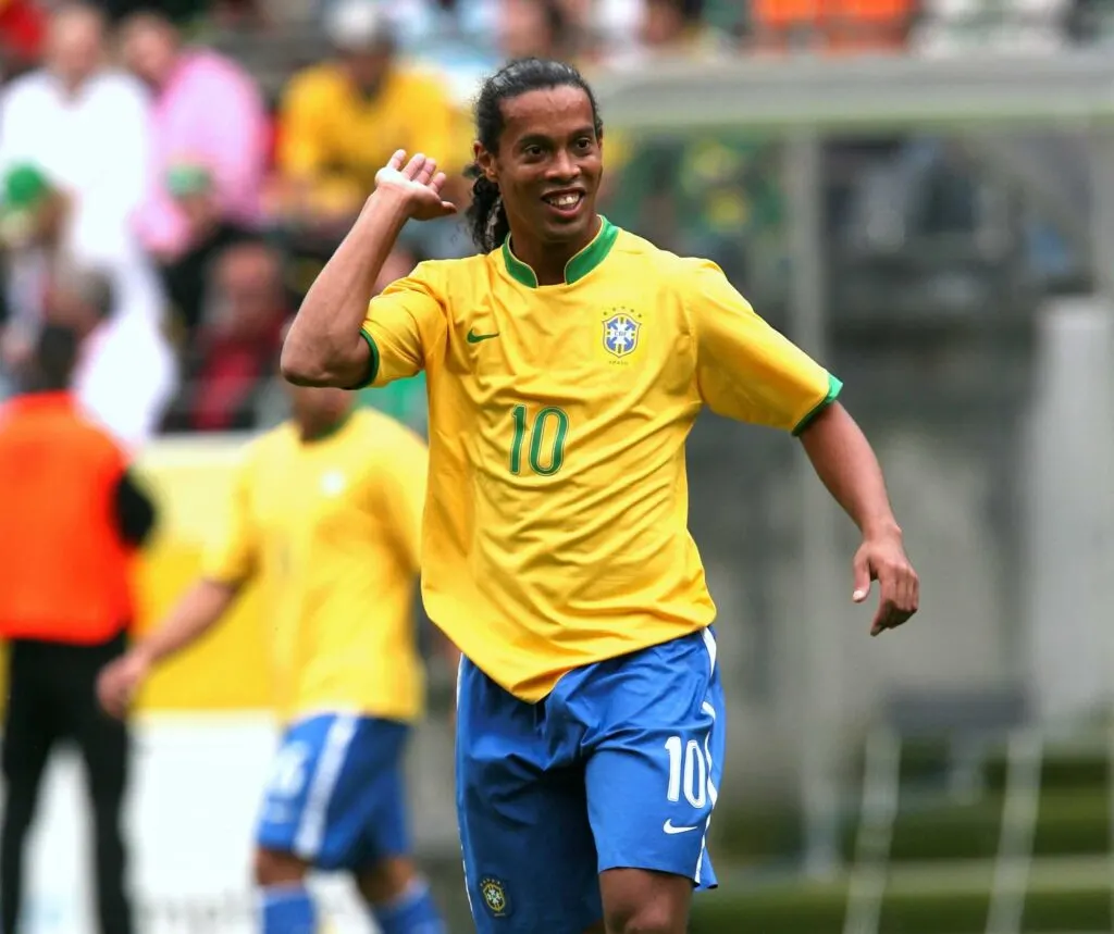 Ronaldinho, famous Brazilian soccer player